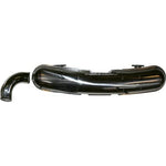 SPORT MUFFLER WITH SINGLE OUTLET-84 MM, POLISHED STAINLESS STEEL, LOOSE TAILPIPE