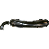 SPORT MUFFLER WITH SINGLE OUTLET-84 MM, POLISHED STAINLESS STEEL, LOOSE TAILPIPE