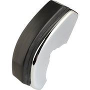 Front Right Bumper Override with Rubber Buffer for Porsche 911, Chrome, Narrow Trim