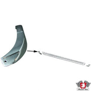 JP Dansk rocker trim end cap, right front or left rear, for 1968–1973 Porsche 911, alternate view