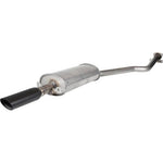 REAR SPORT MUFFLER, STAINLESS WITH MATTE BLACK TAIL PIPE, 924S-944