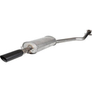 REAR SPORT MUFFLER, STAINLESS WITH MATTE BLACK TAIL PIPE, 924S-944
