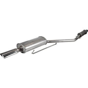 REAR OE STYLE MUFFLER, STAINLESS WITH POLISHED TAIL PIPE, 924