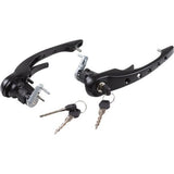 DRILLED BLACK WITH LOCK AND KEYS, L-R OUTER, 2 PER SET, 911-912