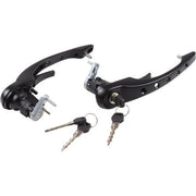 DRILLED BLACK WITH LOCK AND KEYS, L-R OUTER, 2 PER SET, 911-912