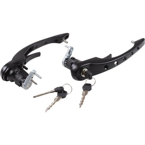 DRILLED BLACK WITH LOCK AND KEYS, L-R OUTER, 2 PER SET, 911-912