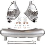 EXHAUST CONVERSION SET, BIG BORE, 2.7/3.0, 41MM OD TUBES, DUAL OUTLET MUFFLER