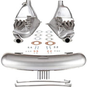 EXHAUST CONVERSION SET, BIG BORE, 2.7/3.0, 41MM OD TUBES, GT3 STYLE MUFFLER