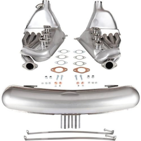 EXHAUST CONVERSION SET, BIG BORE, 2.7/3.0, 41MM OD TUBES, GT3 STYLE MUFFLER