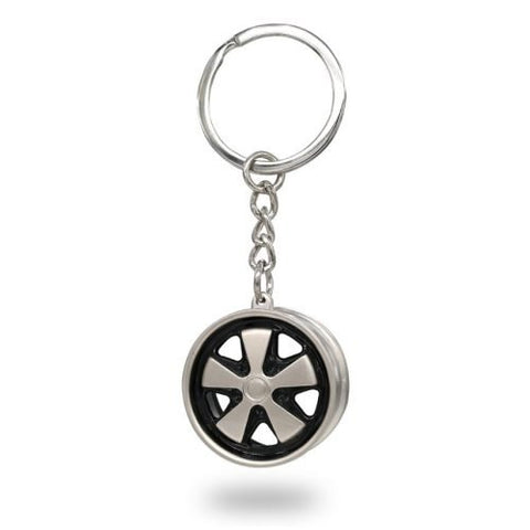 Fuchs Wheel Brushed Key Chain