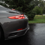 Rennline Carbon Fiber Mini Decklid Spoiler - 991.2: Hand-laid carbon fiber, UV protected, precise fit, easy install with 3M adhesive. Shop now at PMB.