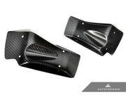 AutoTecknic Dry Carbon Fiber Brake Cooling Duct - Nissan R35 GTR