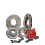 911S/L/930 Brake Bundle (’69–’76): Sebro rotors, soft lines, Porterfield pads & hardware—save \$50! (*No caliper service*). Shop now only at PMB Performance.