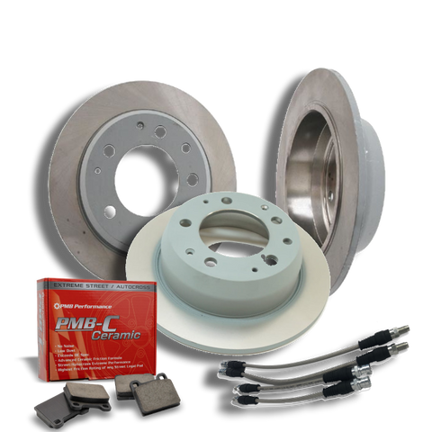 No calipers, just top-tier parts: Sebro rotors, PMB-C pads, soft lines & hardware. Save $70 and upgrade your 356C/SC brakes! Shop now only at PMB Performance.