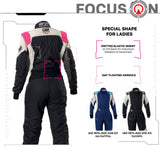 OMP Evo First ELLE Racing Driver Suit Driver Race Suit, FIA 8856-2018