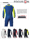 Competition Motorsport OMP Tecnica Evo Driver FIA Racing Suit rear