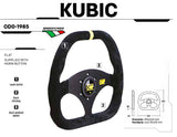 Competition Motorsport OMP Kubic Steering Wheel – Flat Top 310x265mm Racing Wheel With Anatomic Grip
