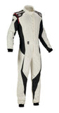 Competition Motorsport OMP Tecnica Evo Driver FIA Racing Suit black white front
