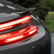 Rennline Carbon Fiber Mini Decklid Spoiler - 991.2: Hand-laid carbon fiber, UV protected, precise fit, easy install with 3M adhesive. Shop now at PMB.