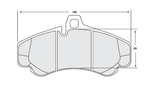 Performance Friction PFC Front Brake Pad Set 0991 for Porsche 996/997