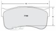 Performance Friction PFC Front Brake Pad Set for Porsche 991/992 GT3 and 981/718 GT4