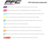 Performance Friction PFC Front Brake Pad Set 1648 for Race Applications