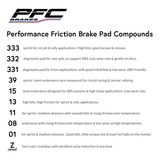 Competition Motorsport Performance Friction PFC Racing Brake Pads 7968