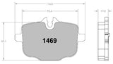 Performance Friction PFC Rear Brake Pad Set 1469 for Race Applications
