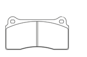 Ferodo Brake Pad Set FCP1281 for Porsche/Audi/BMW Motorsport Applications