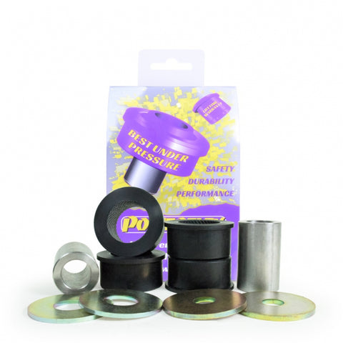 Porsche 944 S2/Turbo/968 Front Control Arm Rear Bushings – Heritage Collection, dark grey polyurethane, OEM-like. Shop now at PMB Performance.