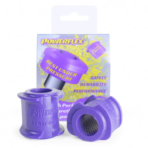 PowerFlex 18.5mm bushing for Porsche 996, Boxster, Cayman rear sway bar cuts roll with polyurethane, 25-30% stiffer than OEM. Shop now at PMB Performance.