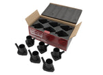 PMO Induction has designed an intake runner “stack” in 356A aluminum, die-cast and machined specifically for your 3.6L Porsche 911
1990-1994 (964).

Replace your cracked, warped or damaged plastic stacks with a permanent solution impervious to engine compartment heat cycles.

Solid Works CAD designed and CNC machined for
a perfect, long-lasting fit.

Anodized black with a machined bore for improved flow characteristics.

Includes OE Elring Viton base gaskets
993-110-713-01 to complete the installation.

Com