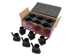 PMO Induction has designed an intake runner “stack” in 356A aluminum, die-cast and machined specifically for your 3.6L Porsche 911
1990-1994 (964).

Replace your cracked, warped or damaged plastic stacks with a permanent solution impervious to engine compartment heat cycles.

Solid Works CAD designed and CNC machined for
a perfect, long-lasting fit.

Anodized black with a machined bore for improved flow characteristics.

Includes OE Elring Viton base gaskets
993-110-713-01 to complete the installation.

Com