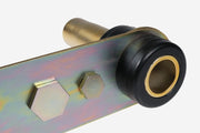 Porsche 924/944 adj. spring plate, left, fits 924 2.0/Turbo (76-85), 944 (82-85). Stock replacement, incl. rubber bushings, 1/car. Shop now at PMB Performance.