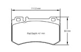 Competition Motorsport Pagid Racing Rear Racing Brake Pads No. 8031