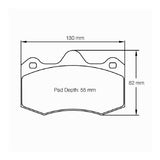 Pagid Racing Rear Brake Pad Set No. 4345