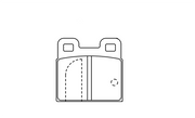 Pagid Racing H29E Front/Rear Brake Pads for Porsche 356/914/912/911