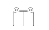 Pagid Racing Front Brake Pad Set No. 4501 for Porsche 911/912 (1965–1989)