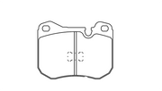 Pagid Racing Front Brake Pad Set No. 4703 for BMW 3.0 CSL [E9]/BMW M1 [non-Procar]/Ferrari 365 GTB4/Daytona/Ferrari 512 BB/Lamborghini Countach/More