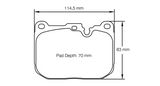 Pagid Racing Front Brake Pad Set No. 4931