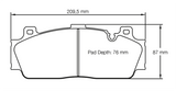 Pagid Racing Front Brake Pad Set No. 4934