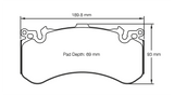 Pagid Racing Front Brake Pad Set No. 4937 RSC1 product image 2