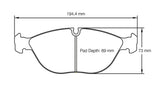 Pagid Racing Front Brake Pads for Audi RS4 quattro Avant [B5]