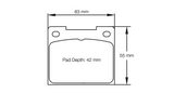 Pagid Racing Front Brake Pads for Caterham Seven Range