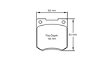 Pagid Racing H42 Front Brake Pads for Jensen Healey/Healey GT