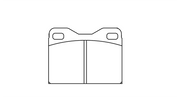 Pagid Racing Rear Brake Pad Set No. 4634 for Ferrari 365 GTB4/Daytona/512 BB