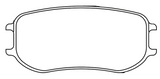 Pagid Racing Front/Rear Brake Pad Set No. 4921 for Porsche 991