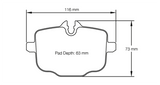 Pagid Racing Rear Brake Pad Set No. 4932