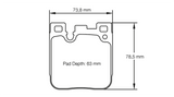 Pagid Racing Rear Brake Pad Set No. 4933