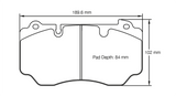 Pagid Racing Front Brake Pad Set No. 4941 for Aston Martin DB9/Vanquish